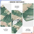 thumbnail image 6 of FORMRS Boys Pajama Pants with Pockets Size 6-8Y Kids Lounge Sleep Bottoms, Green Wave Pattern, 6 of 8