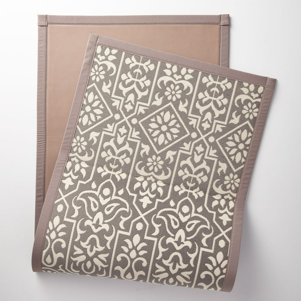 Better Homes & Gardens Grey Jacquard Woven Kitchen Runner, 22" x 60