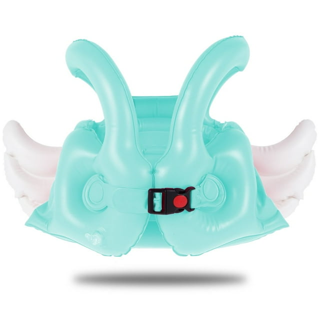 Children Angel Wing Swim Inflatable Vest Adjustable Swimming Ring Comfortable Pool Life Jacket Cute Swimming Pool Float Swimwear for 10-25KG Kids