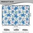 thumbnail image 6 of Qpednta Universal Trunk Liner 29"x39" All Weather Blue Turtle Cargo Mat, Non-Slip Polyester Carpet Machine Washable Dustproof Sand Mud Resistant Vehicle Interior Accessory Fits SUV Sedan Truck, 6 of 6