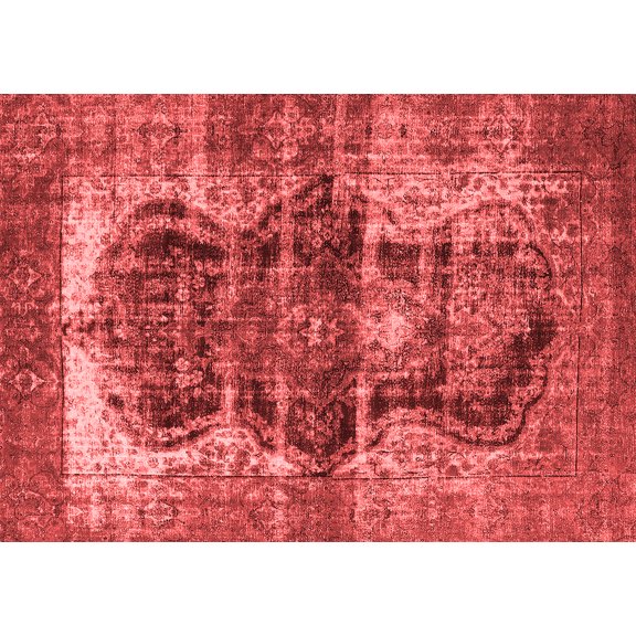 Ahgly Company Indoor Rectangle Persian Red Bohemian Area Rugs, 2' x 4'