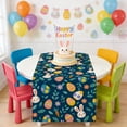 thumbnail image 6 of Wooowa Easter Bunny Egg Floral Table Runner, Themed Printed Table Linen, Durable Festive Table Mat, Holiday Party Dining Table Decor, Easter Home Party Table Setting Decoration, 6 of 6