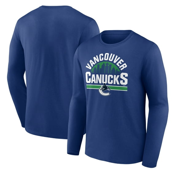 Men's Blue Vancouver Canucks Represent Long Sleeve T-Shirt
