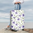 thumbnail image 4 of Uemuo Purple Chicory Printed Washable Luggage Cover - Fashion Suitcase Protector Fits 18-32 Inch Luggage -Small, 4 of 9