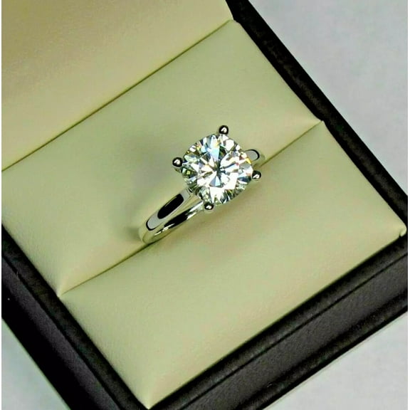 2Ct 14K White Gold Plated Round Cut Lab Created Diamond Men's Wedding Band Ring