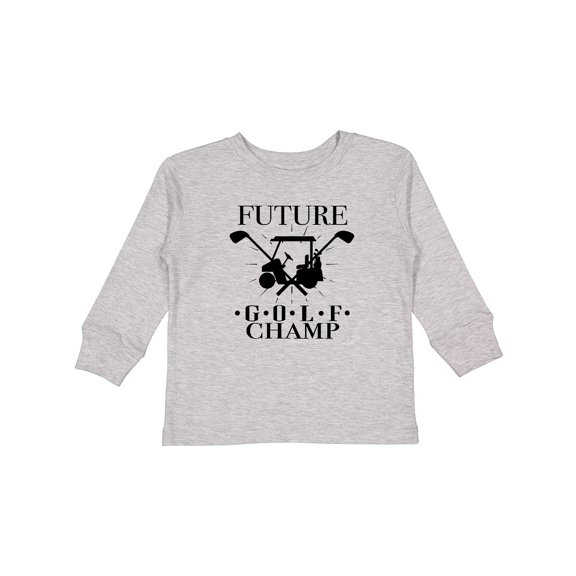 Inktastic Future Golf Champ Childs Golfing Boys or Girls Long Sleeve Toddler T-Shirt