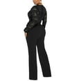 thumbnail image 4 of Hvyesh Formal Jumpsuits for Women Lace Elegant Dressy Pantsuits Classy Jumpsuits Wide Leg Rompers, 4 of 9