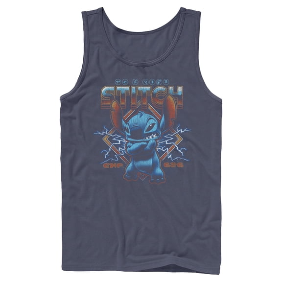 Mens Lilo & Stitch 80s Rocker Stitch Tank Top