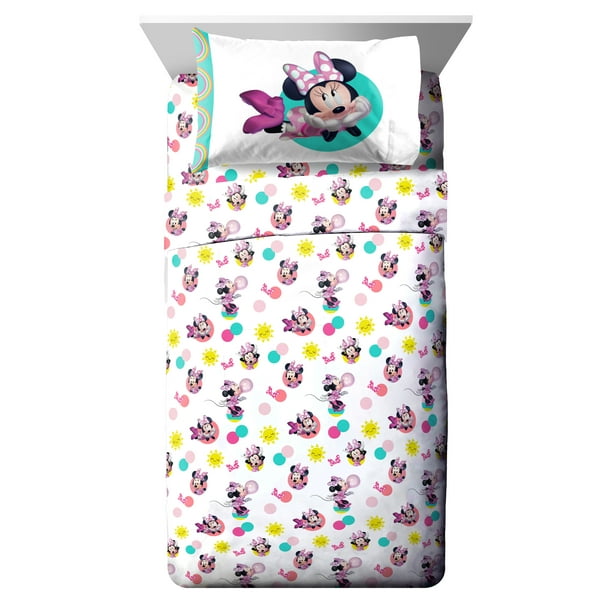 Minnie Mouse Made You Smile Kids 3, Minnie Mouse Bed Sheets Twin