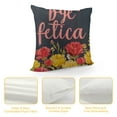 thumbnail image 4 of Leisuo Throw Pillow Case Flower Square Cushion Cover Standard Pillowcase for Men Women Home Decorative Sofa Armchair Bedroom Livingroom, 4 of 5