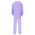 thumbnail image 6 of SGFCWSX Mens Sweatsuit Sets,2 Piece Hooded Sweatshirt with Pockets and Jogger Sweatpants Casual Athletic Set Purple Size M, 6 of 7