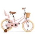 thumbnail image 4 of KORIMEFA Bike for Toddlers and Kids Ages 6 7 8 9 Years Old, 16 inch Kids Bike with Training Wheels & Basket, 16 in Girl Bicycle with Handbrake & Kickstand, 4 of 13