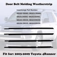 thumbnail image 6 of Door Belt Molding Weatherstrip Outer Window Weatherstrip Molding for 2003-2009 Toyota 4Runner, 6 of 6