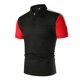 thumbnail image 1 of ICHUANYI Clearance Men Short-Sleeved Turn-Down Collar Patchwork Buttons Blouse Polo-Shirt Tops(Black, L) Ichuanyi Ichuanyi, 1 of 7