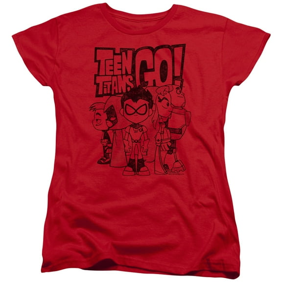 Teen Titans Go - Team Up - Women's Short Sleeve Shirt - Large