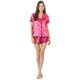 Ashford & Brooks Women's Satin Pajama Set - Cami & Shorts (Royal Blue, Medium)