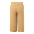 thumbnail image 7 of Capri Pants for Women Plus Size Casual Straight Leg High Waist Capris with Pockets Summer Lightweight Beach Cropped Pants,Sizes S-5XL, 7 of 7