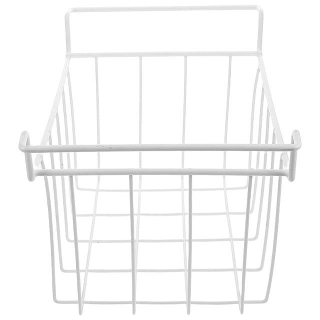 WHAMVOX White Mesh Hanging Chest Freezer Basket for Kitchen Storage with Space Saving Design and Easy Access