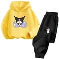 thumbnail image 4 of Conjunto de sudadera con capucha Kuromi, ropa para niños, invierno, nuevo suéter para niños y niñas, traje con capucha, ropa deportiva de felpa, traje para niños, 4 of 4