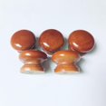 thumbnail image 3 of Gamvdout Kids Room Wooden Handles 50Pcs Brown Red Lotus Solid Wood Furniture Drawer Counter Cabinet Chinese Style Single Hole Round Handle Diameter 24Mm, 3 of 5