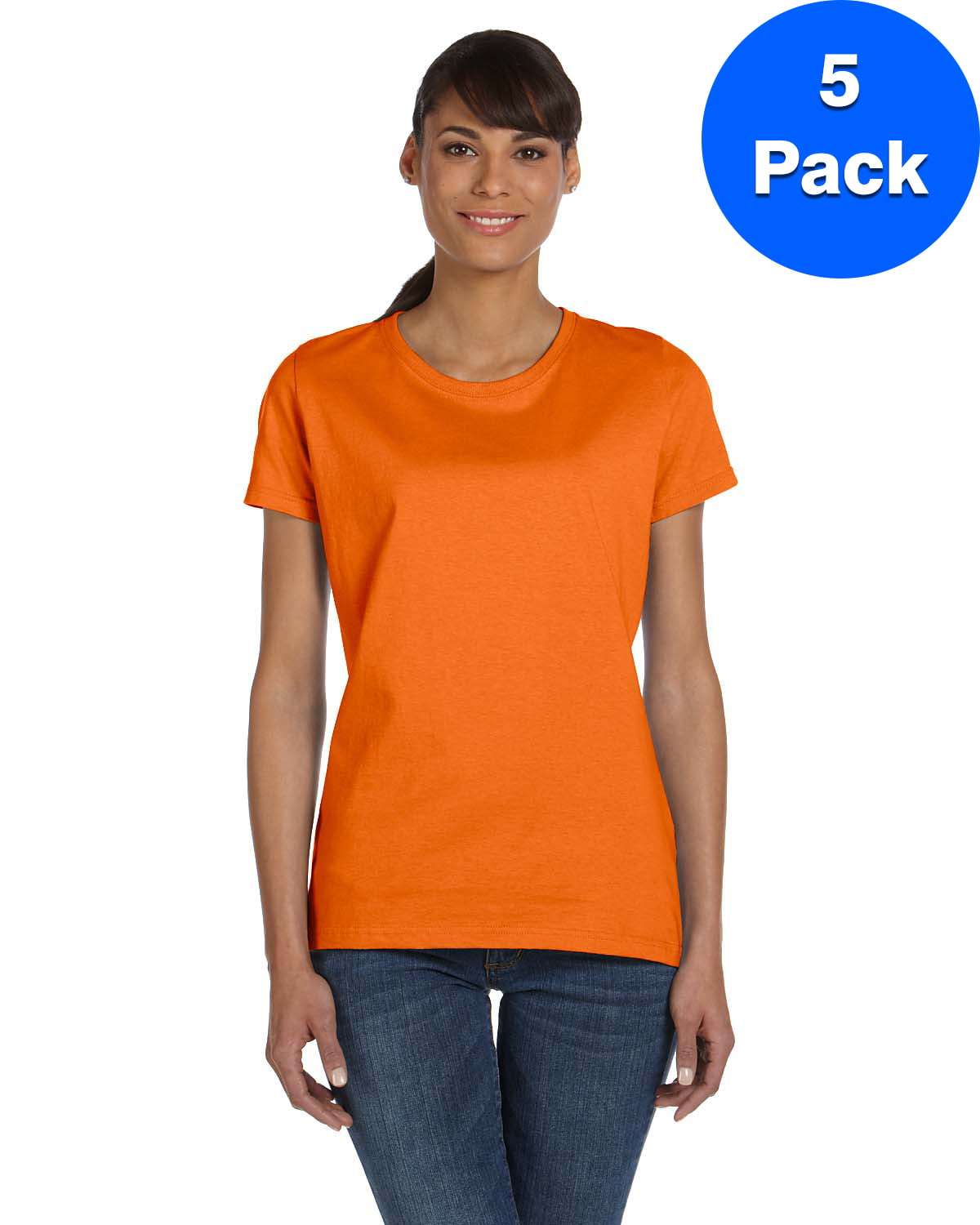 Fruit of the Loom Womens T-Shirt Pack of 5