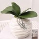 thumbnail image 4 of 1pc Artificial Plant Butterfly Orchid Leaf Diy Home Office Desktop Bonsai Decor, 4 of 5