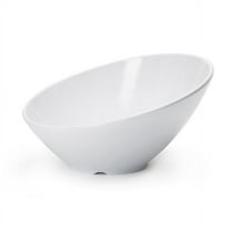 G.E.T. Angled Salad / Dinner Bowl ,12 Ounce, White