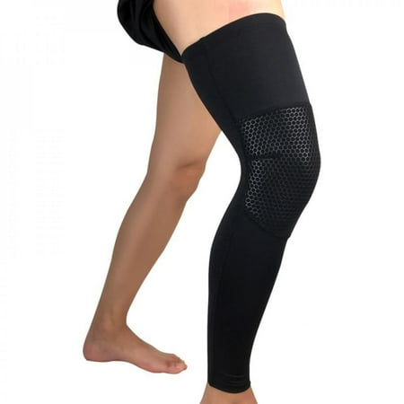 

Naiyafly Long Knee Protector Brace Leg Sleeve Calf Knee Support Brace Protector Leg Warm For Basketball Football Knee Pads