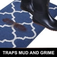 thumbnail image 2 of XICEN Tapis de Porte Intérieur, 24x36, Antidérapant Absorbant Résistant à la Saleté Tapis d'Entrée, Lavable à la Machine Profil Bas Tapis de Sol Intérieur Tapis de Porte pour Entrée, Treillis Bleu Marine, 2 of 6