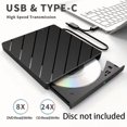 thumbnail image 3 of External CD/DVD Drive for Laptop,7 In 1 USB Ultra-Slim Portable CD/DVD Player Burner, Burner Writer ,Widely Use, 3 of 5