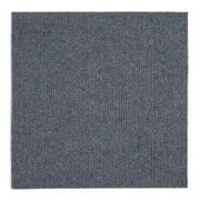 Nexus Tiles: Self-Adhesive Carpet Tiles - Actual: 12" x 12" Smoke (Blue/Gray)