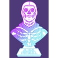 thumbnail image 2 of Men's Fortnite Skull Trooper All Hail Glow Graphic Tee Purple 2X Large, 2 of 4