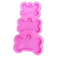 thumbnail image 2 of Reusable 3 Holes Casting Mold - Convenient Cleaning - Decorative Keychain - Solid Color Dog Bone Silicone Casting Mould - Pendant Making Tools, 2 of 8