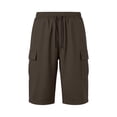 thumbnail image 3 of FhsagQ Male Cargo Short Pants for Men with Slanted Front Pockets and Backless Design for Utility Workwear Brown Size M, 3 of 8