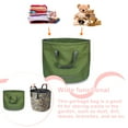thumbnail image 4 of Large Capacity Leaves Grasses Garbage Bag Garden Lawn Waste Collection Bucket with Handles Storage Organizer Bin Container, 4 of 6