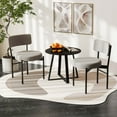 thumbnail image 4 of Costway Dining Chair Set of 4 with Curved Backrest Padded Seat & Metal Legs for Dining Room Gray, 4 of 9