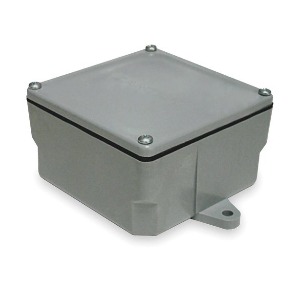 Cantex 5133710 Rigid PVC Molded Screw Cover Junction Box 6 Inch X 6 cantex-5133710-rigid-pvc-molded-screw-cover-junction-box-6-inch-x-6