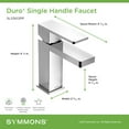 thumbnail image 5 of Symmons SLS3612MBPP Duro 1.0 GPM Single Hole Bathroom Faucet - Black, 5 of 7