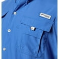 thumbnail image 2 of PFG Bahama II Short Sleeve Shirt, S, Vivid Blue, 2 of 8