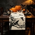 thumbnail image 4 of UALSRZL Halloween Table Runner, 72x13in Halloween Pumpkin Crow Ghost Table Runner, Dining Tables Runners for Home Table Mantel Decor, Multicolor, 4 of 6