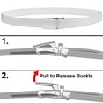 thumbnail image 3 of Falari Automatic Ratchet Belt for Women Kids Boys and Girls Genuine Leather Belt - Trim to Fit, 3 of 7