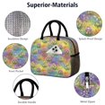 thumbnail image 4 of Womens Pioneer Flower Floral Print Pattern Lunch Box for Work,Insulated Lunch Bag for Women,Loncheras Para Mujer,Leakproof Adult Lunch Bag for Work,Beach,Travel,Picnic,Camping, 4 of 6