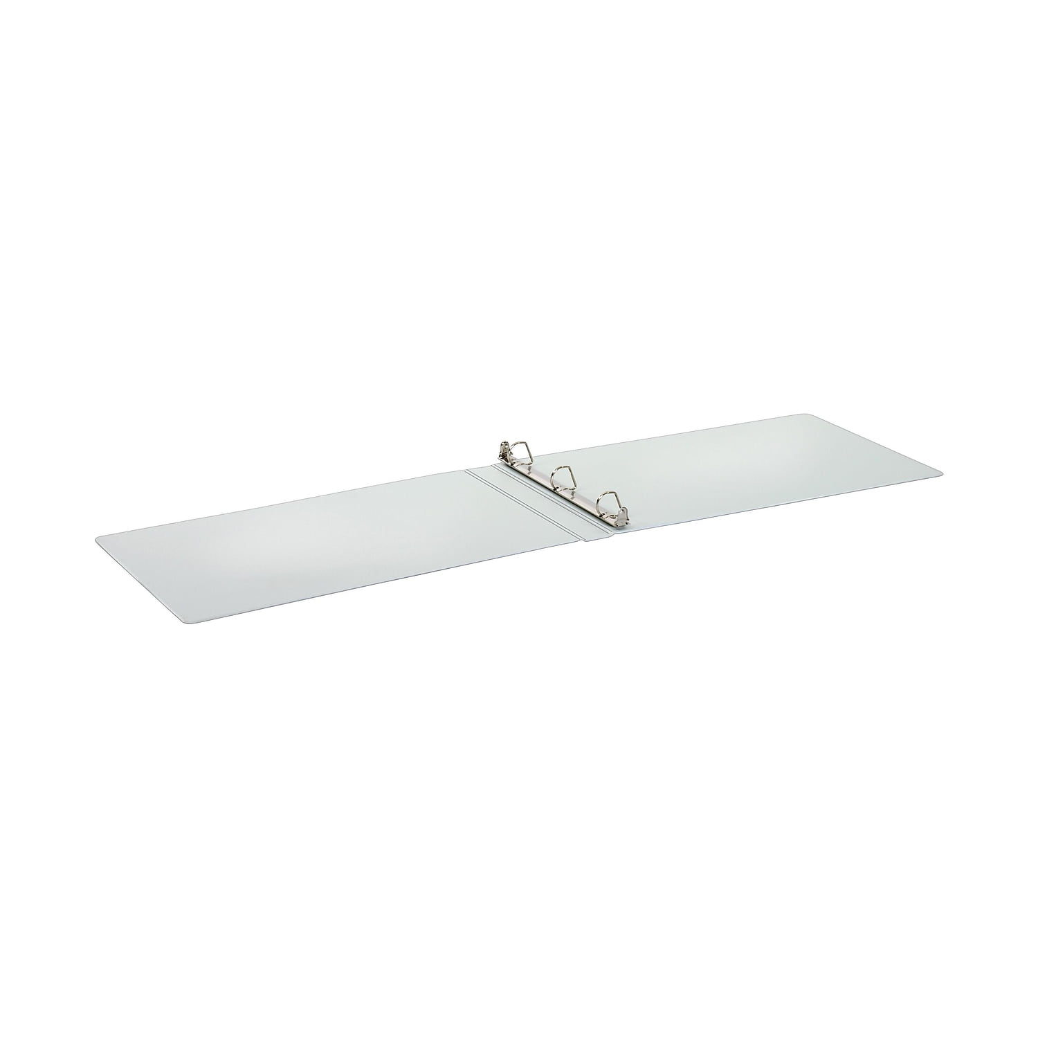Cardinal 11 x 17 ClearVue Slant-D Ring Binder, 1" Cap, White