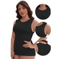 thumbnail image 3 of DARING DIVA Women's Soft Shapewear Tummy Control Tank Top Waist Control S Black, 3 of 6