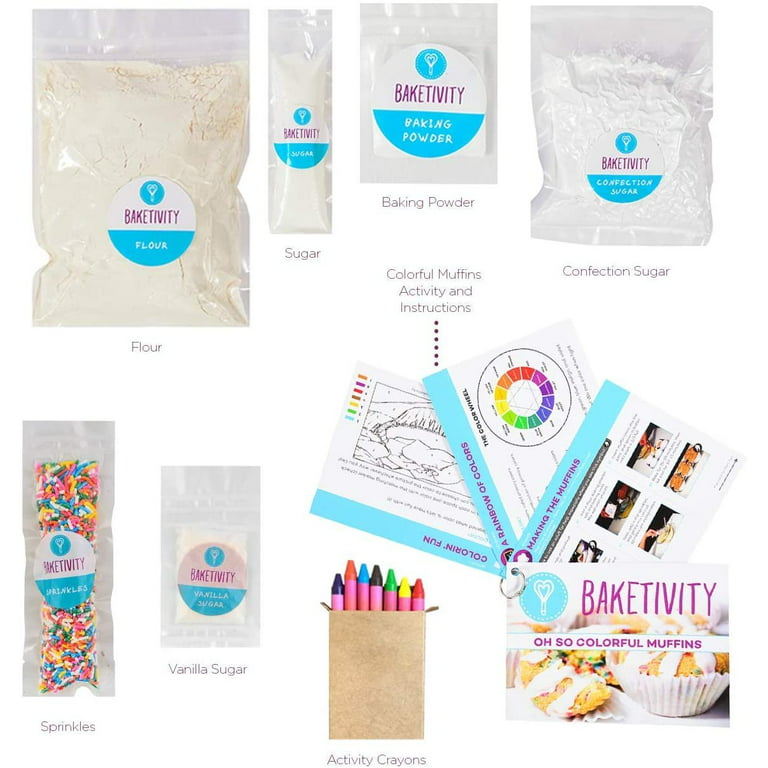 BAKETIVITY Kids Baking DIY Activity Kit - Bake Delicious Vanilla Cake Pops  with Pre-Measured Ingredients – Best Gift Idea for Boys and Girls Ages 6-12