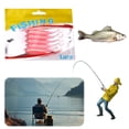 thumbnail image 3 of Cebo Pesca Artificial Señuelos Suaves 5 Uds 7cm Ojos 3D para Lucio, 3 of 9
