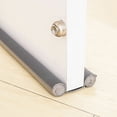 thumbnail image 4 of Protector de puertas contra corrientes de aire, barrera a prueba de viento y sonido, bloqueador de ruido de espuma y algodón perlado, burlete ajustable para puertas interiores (gris, 1 pieza), 4 of 5