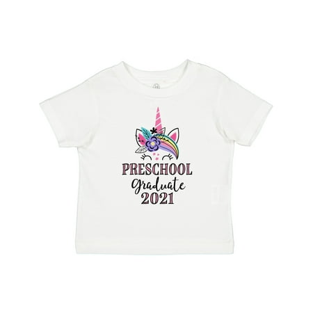 

Inktastic 2021 Preschool Graduate Unicorn Gift Toddler Toddler Girl T-Shirt