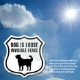 thumbnail image 6 of Dog Is Loose Invisible Fence (2 Pack) 18 inch X 18 inch Shield Shaped Commercial Grade Plastic Signs Weather Resistant Made in the USA, 6 of 6