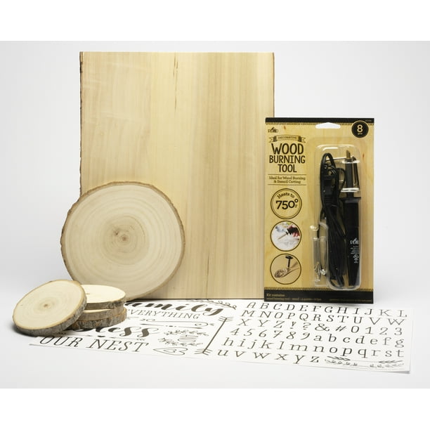 Plaid Deluxe Woodburning Set, Wood Burner with Surfaces and Template